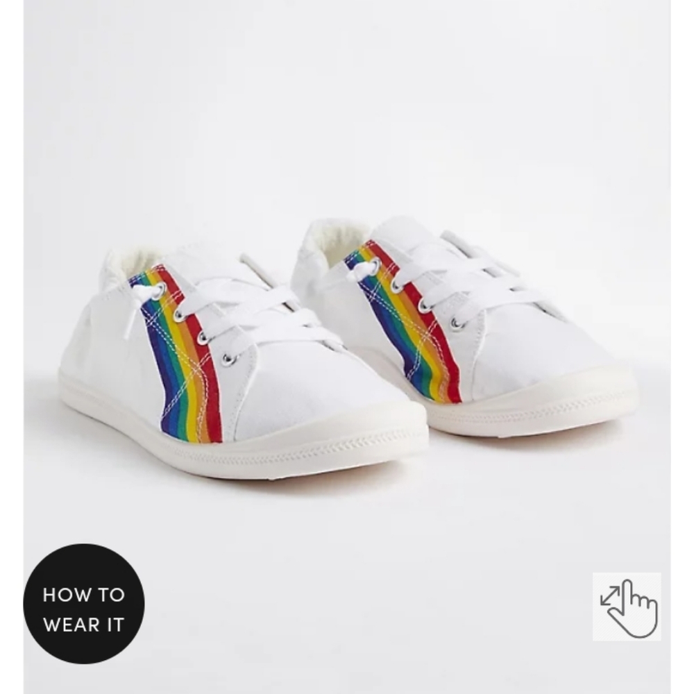 Torrid 8WW Rainbow Pride Sneakers